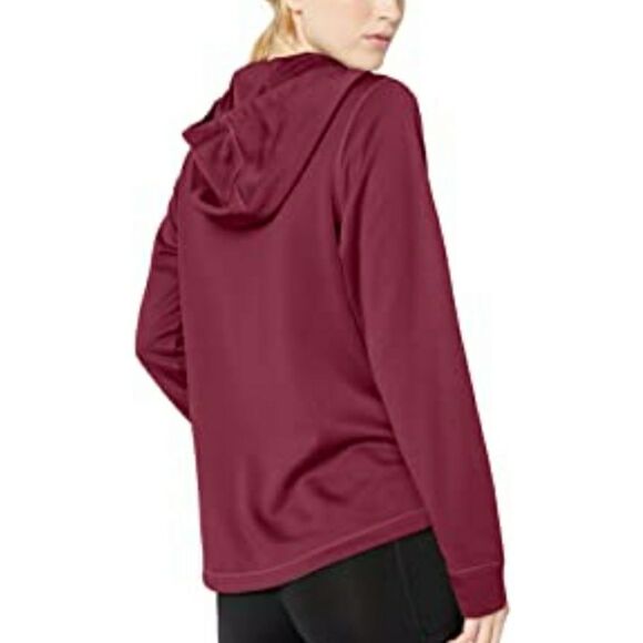Starter Women's AUTHEN-TECH Zip-Up Hoodie-maroon - Picture 2 of 3